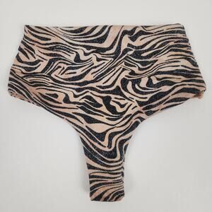 L*Space Portia Bikini Bottom in Animal Print Size Small Itsy Cut